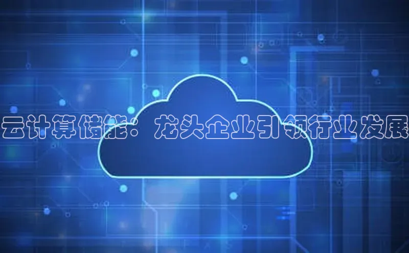 杏鑫平台开户百度搜索资源平台云计算储能：龙头企业引领行业发展